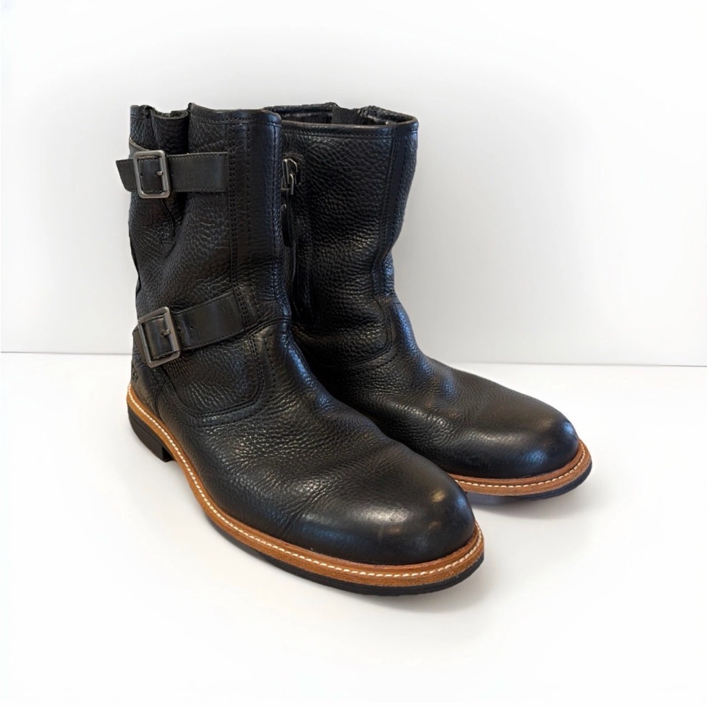 Ugg Jaren Men Boots Leather Black Us 9/ Uk 8 /Eu 42 /Jp 27